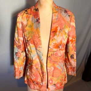 Banana Republic Multicolor Floral Blazer